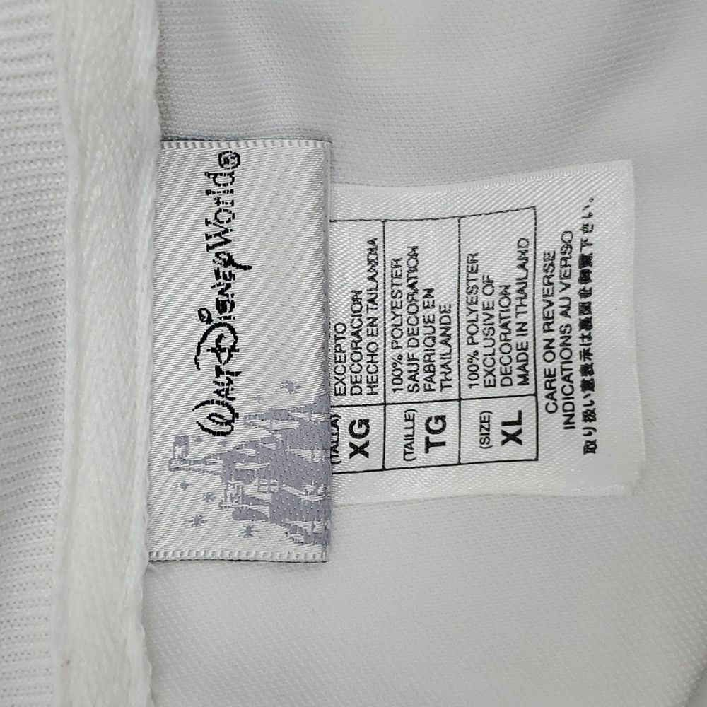 Walt Disney World Epcot Mickey Mouse White Jacket Men’s XL Full Zip - Picture 5 of 7